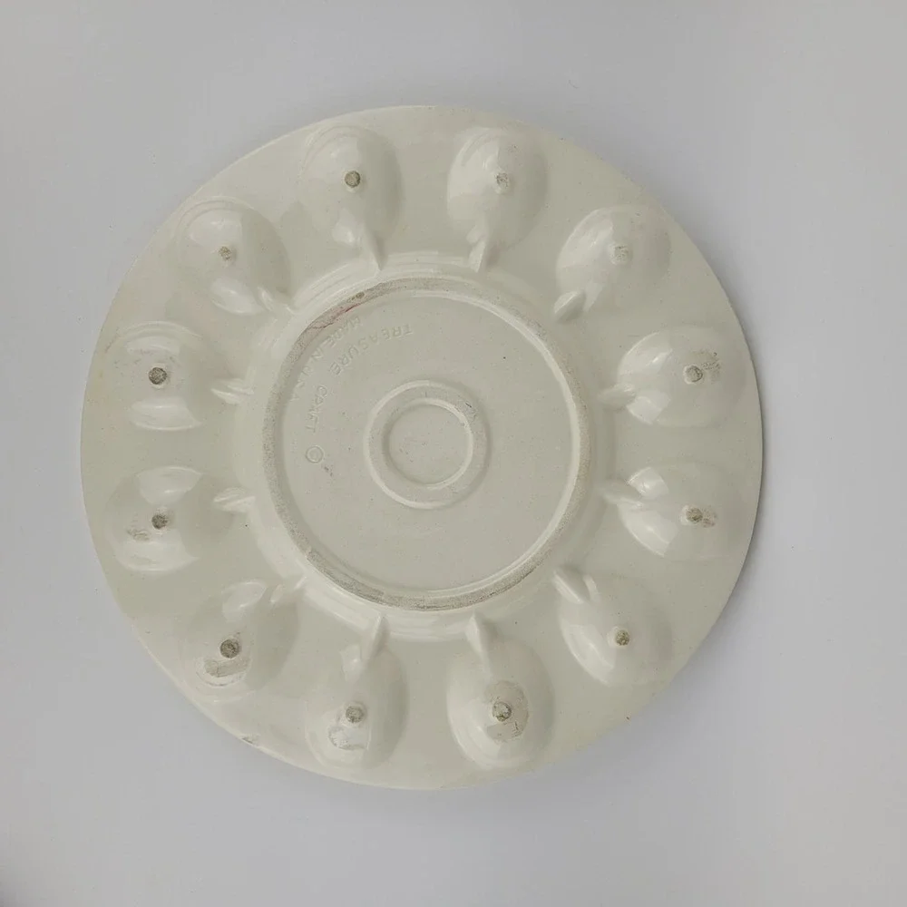 Vintage‎ Treasure Craft Ceramic Egg Platter